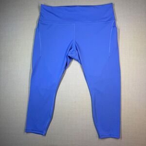 Lululemon Womens Wunder Train HR Legging w/ Pockets Wild Indigo Size 20 LW5EYKS
